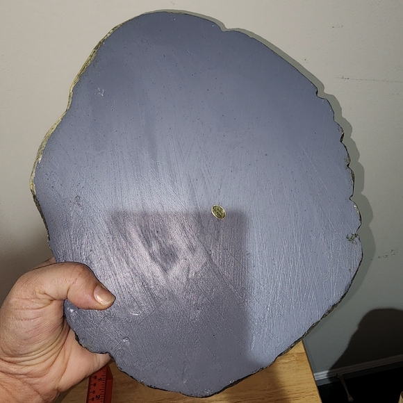 Bird bath with stone look ~12"x10" - Picture 4 of 7